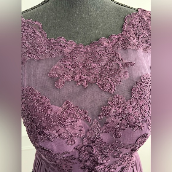 Azazie Elly Bridesmaids Dress in Plum Size A6 - Picture 4 of 16